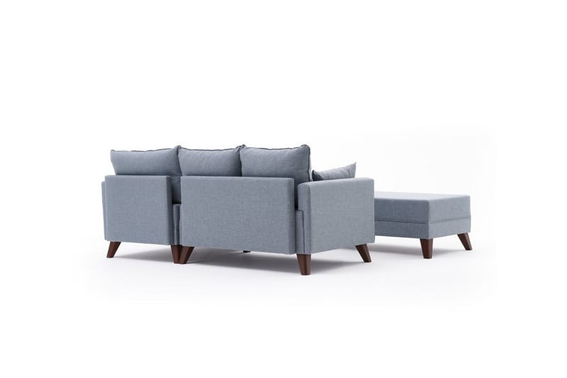 Bäddsoffa med Divan Burundi Höger - Blå/Brun - Möbler - Soffa - Bäddsoffa - Bäddsoffa divan