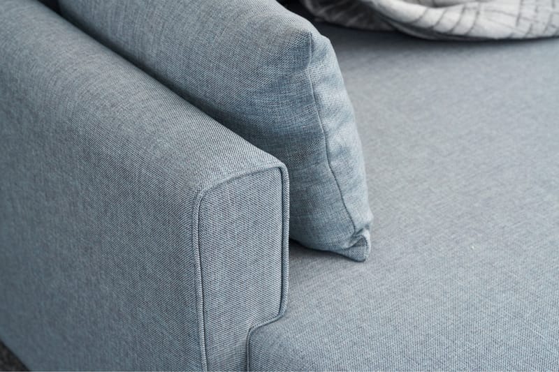 Bäddsoffa med Divan Burundi Höger - Blå/Brun - Möbler - Soffa - Bäddsoffa - Bäddsoffa divan