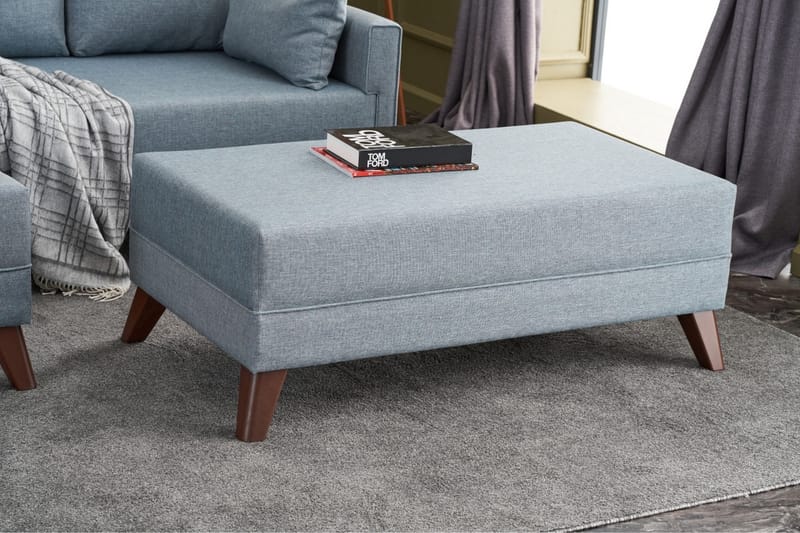 Bäddsoffa med Divan Burundi Höger - Blå/Brun - Möbler - Soffa - Bäddsoffa - Bäddsoffa divan