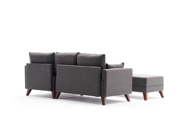 Bäddsoffa med Divan Burundi Mini Höger - Antracit/Brun - Möbler - Soffa - Bäddsoffa - Bäddsoffa divan