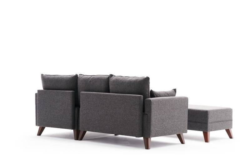Bäddsoffa med Divan Burundi Mini Höger - Antracit/Brun - Möbler - Soffa - Bäddsoffa - Bäddsoffa divan