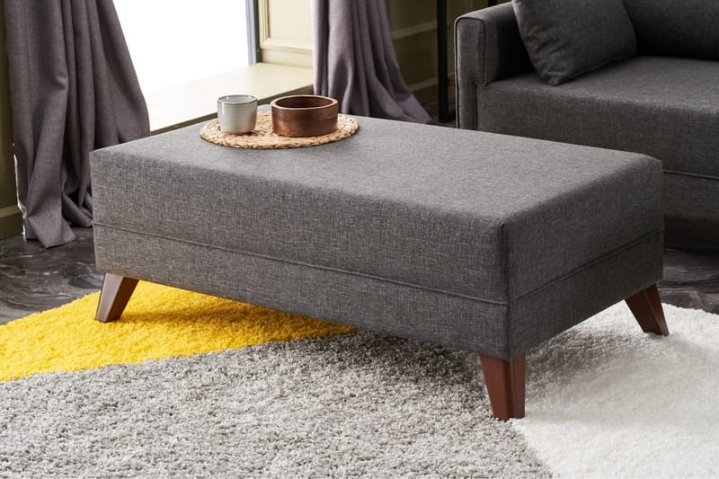 Bäddsoffa med Divan Burundi Mini Höger - Antracit/Brun - Möbler - Soffa - Bäddsoffa - Bäddsoffa divan
