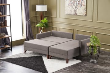 Bäddsoffa med Divan Burundi Mini Höger - Brun - Möbler - Soffa - Bäddsoffa - Bäddsoffa divan