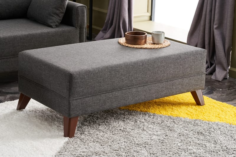 Bäddsoffa med Divan Burundi Mini Vänster - Antracit/Brun - Möbler - Soffa - Bäddsoffa - Bäddsoffa divan