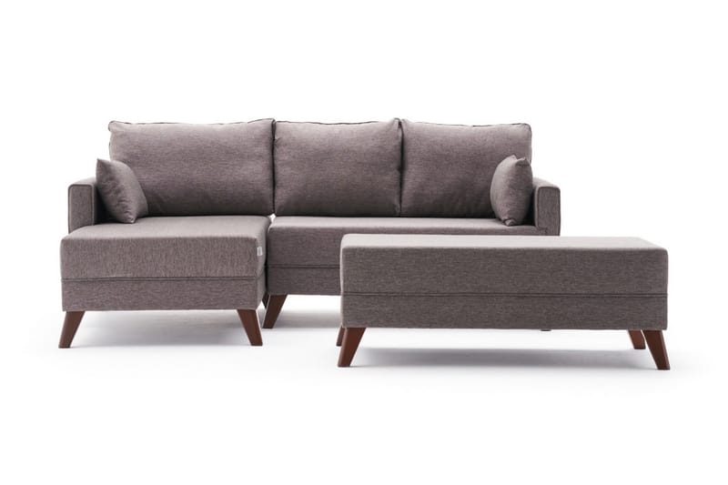 Bäddsoffa med Divan Burundi Mini Vänster - Brun - Möbler - Soffa - Bäddsoffa - Bäddsoffa divan