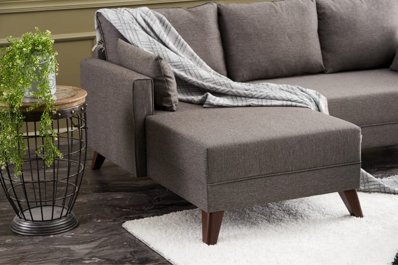 Bäddsoffa med Divan Burundi Mini Vänster - Brun - Möbler - Soffa - Bäddsoffa - Bäddsoffa divan
