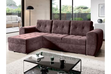 Bäddsoffa med divan - Lila - Möbler - Soffa - Bäddsoffa - Bäddsoffa divan