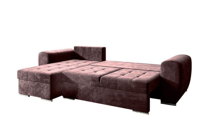 Bäddsoffa med divan - Lila - Möbler - Soffa - Bäddsoffa - Bäddsoffa divan