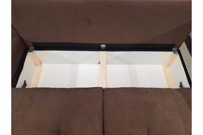 Bäddsoffa med divan - Svart - Möbler - Soffa - Bäddsoffa - Bäddsoffa divan