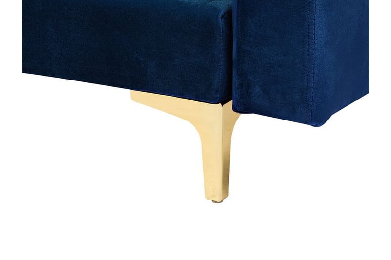 Bäddsoffa Najera med Fotpall - Blå - Möbler - Soffa - Bäddsoffa - Bäddsoffa divan