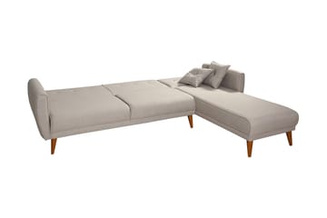 Bäddsoffa Tufford med Divan Höger - Vit - Möbler - Soffa - Bäddsoffa - Bäddsoffa divan