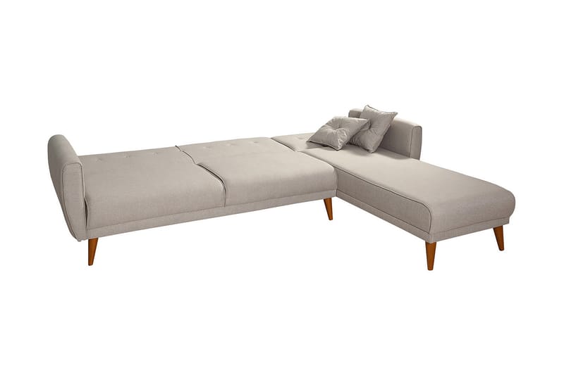 Bäddsoffa Tufford med Divan Höger - Vit - Möbler - Soffa - Bäddsoffa - Bäddsoffa divan