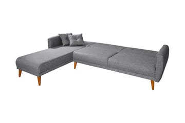 Bäddsoffa Tufford med Divan Vänster - Grå - Möbler - Soffa - Bäddsoffa - Bäddsoffa divan