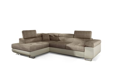 Bobis Bäddsoffa med Schäslong Vänster - Beige - Möbler - Soffa - Bäddsoffa - Bäddsoffa divan
