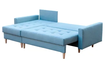 Bodo Divanbäddsoffa 222x140x90 cm - Blå - Möbler - Soffa - Bäddsoffa - Bäddsoffa divan