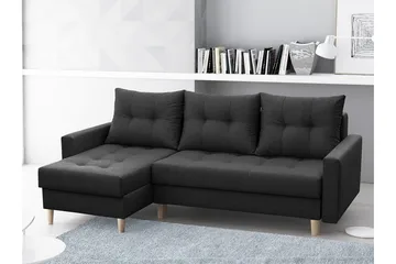 Bodo Divanbäddsoffa 222x140x90 cm - Blå - Möbler - Soffa - Bäddsoffa - Bäddsoffa divan