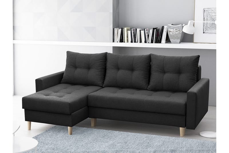 Bodo Divanbäddsoffa 222x140x90 cm - Blå - Möbler - Soffa - Bäddsoffa - Bäddsoffa divan