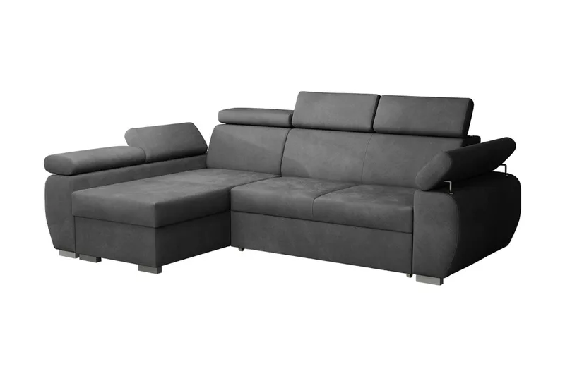 Boston Hörnsoffa Vänster - Mörkgrå - Möbler - Soffa - Bäddsoffa - Bäddsoffa divan