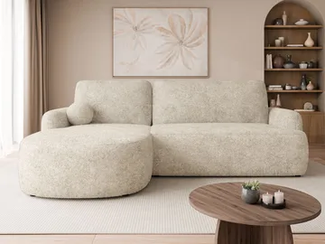 Branrel 3-sits Soffa med divan - beige - Möbler - Soffa - Bäddsoffa - Bäddsoffa divan