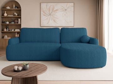 Branrel 3-sits Soffa med divan - blå - Möbler - Soffa - Bäddsoffa - Bäddsoffa divan
