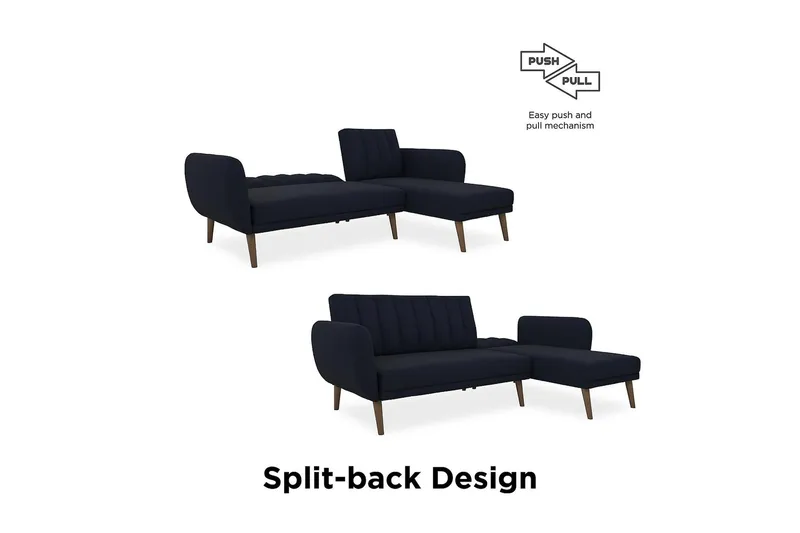 Brittany Divanbäddsoffa Marinblå - Novogratz - Möbler - Soffa - Bäddsoffa - Bäddsoffa divan