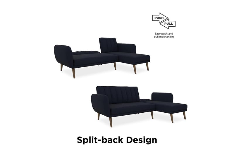 Brittany Divanbäddsoffa Marinblå - Novogratz - Möbler - Soffa - Bäddsoffa - Bäddsoffa divan