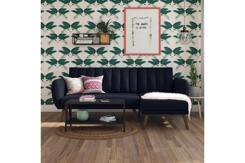 Brittany Divanbäddsoffa Marinblå - Novogratz - Möbler - Soffa - Bäddsoffa - Bäddsoffa divan