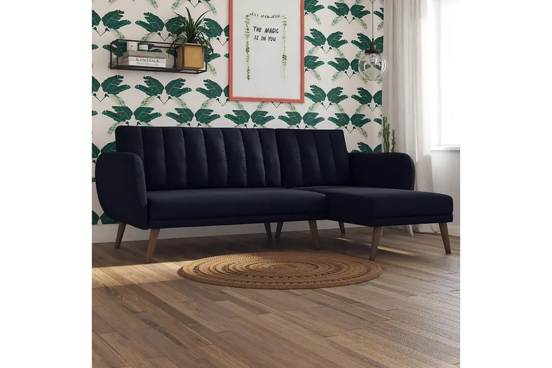 Brittany Divanbäddsoffa Marinblå - Novogratz - Möbler - Soffa - Bäddsoffa - Bäddsoffa divan