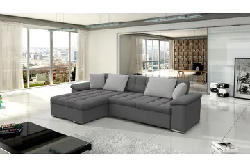 Camior Bäddsoffa m. Divan Förvaring 3-sits 227x129 - Grå - Möbler - Soffa - Bäddsoffa - Bäddsoffa divan