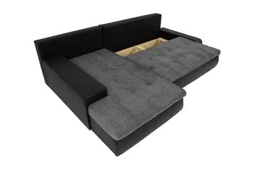 Cerys Divanbäddsoffa 265x185x85 cm Universal - Svart - Möbler - Soffa - Bäddsoffa - Bäddsoffa divan