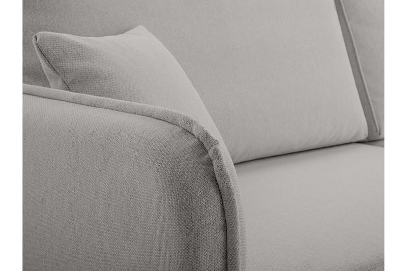 Chandru Bäddsoffa med Divan 3-sits i Plysch - Beige - Möbler - Soffa - Bäddsoffa - Bäddsoffa divan