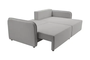 Chandru Bäddsoffa med Divan 3-sits i Plysch - Beige - Möbler - Soffa - Bäddsoffa - Bäddsoffa divan