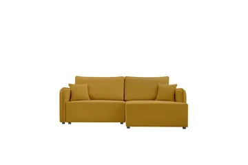 Chandru Bäddsoffa med Divan 3-sits i Plysch