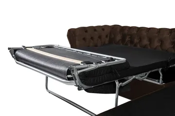 Chesterfield Kristin Bäddsoffa m. Divan - Vintage Brun - Möbler - Soffa - Bäddsoffa - Bäddsoffa divan