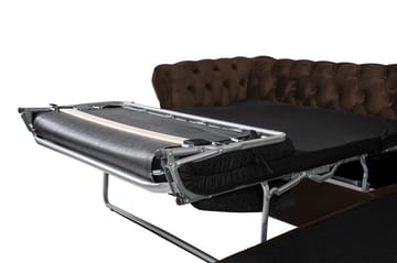 Chesterfield Kristin Bäddsoffa m. Divan - Vintage Brun - Möbler - Soffa - Bäddsoffa - Bäddsoffa divan