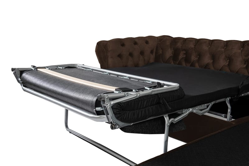 Chesterfield Kristin Bäddsoffa m. Divan - Vintage Brun - Möbler - Soffa - Bäddsoffa - Bäddsoffa divan