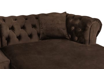 Chesterfield Kristin Bäddsoffa m. Divan - Vintage Brun - Möbler - Soffa - Bäddsoffa - Bäddsoffa divan