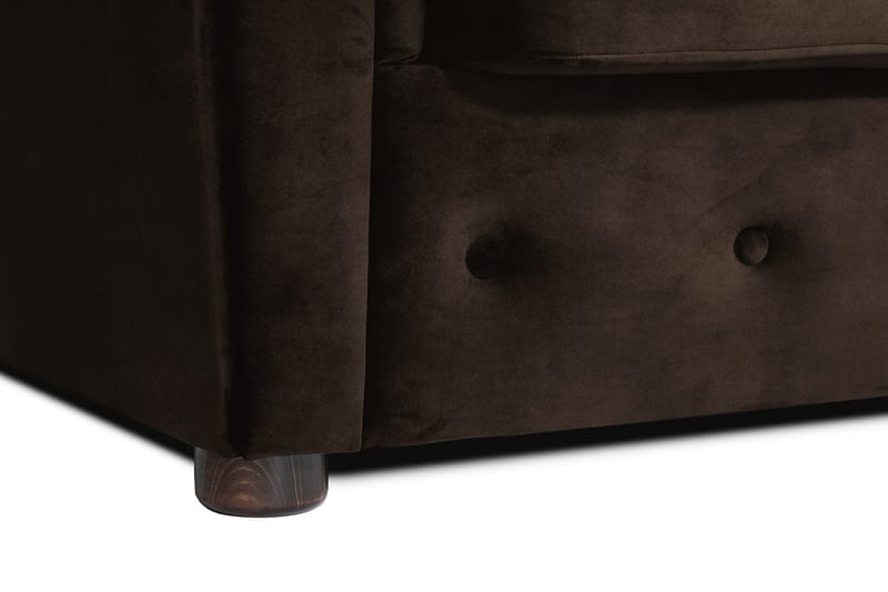 Chesterfield Kristin Bäddsoffa m. Divan - Vintage Brun - Möbler - Soffa - Bäddsoffa - Bäddsoffa divan