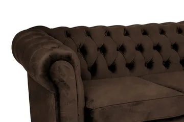 Chesterfield Kristin Bäddsoffa m. Divan - Vintage Brun - Möbler - Soffa - Bäddsoffa - Bäddsoffa divan