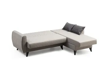 Dalima Bäddsoffa m. Divan 3-sits - Ljusgrå - Möbler - Soffa - Bäddsoffa - Bäddsoffa divan