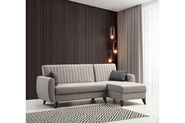 Dalima Bäddsoffa m. Divan 3-sits - Ljusgrå - Möbler - Soffa - Bäddsoffa - Bäddsoffa divan