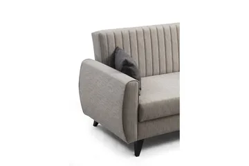 Dalima Bäddsoffa m. Divan 3-sits - Ljusgrå - Möbler - Soffa - Bäddsoffa - Bäddsoffa divan