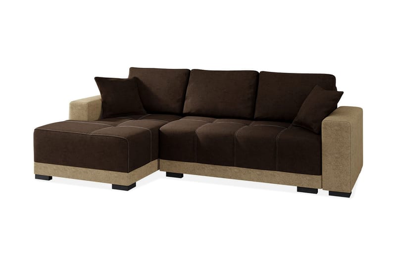 Dallas Divanbäddsoffa 240x140x80 cm, Brun