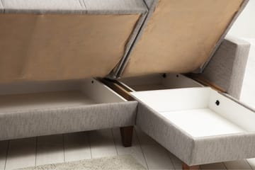 Darcia Bäddsoffa m. Divan 3-sits - Ljusgrå - Möbler - Soffa - Bäddsoffa - Bäddsoffa divan