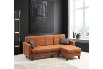 Darcia Bäddsoffa m. Divan 3-sits - Röd - Möbler - Soffa - Bäddsoffa - Bäddsoffa divan