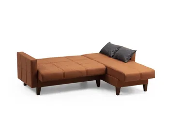 Darcia Bäddsoffa m. Divan 3-sits - Röd - Möbler - Soffa - Bäddsoffa - Bäddsoffa divan