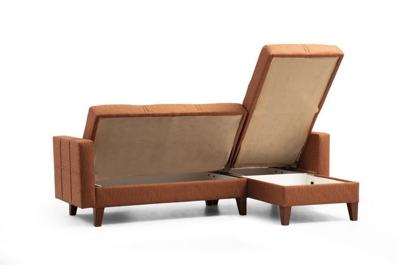 Darcia Bäddsoffa m. Divan 3-sits - Röd - Möbler - Soffa - Bäddsoffa - Bäddsoffa divan