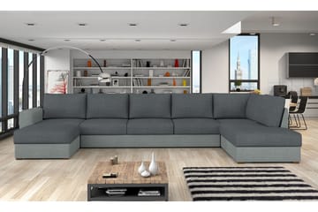 Dargina 4-sits Bäddsoffa Höger - Grå - Möbler - Soffa - Bäddsoffa - Bäddsoffa divan