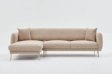 Devika Bäddsoffa m. Divan 4-sits - Beige - Möbler - Soffa - Bäddsoffa - Bäddsoffa divan