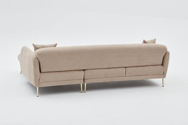 Devika Bäddsoffa m. Divan 4-sits - Beige - Möbler - Soffa - Bäddsoffa - Bäddsoffa divan